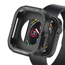 

Case For Apple Watch 7/6/SE/5/4/3/2/1 44mm 40mm 42mm 38mm Cases Soft TPU Shockproof Protector Bumper for apple watch 7 45mm 41mm