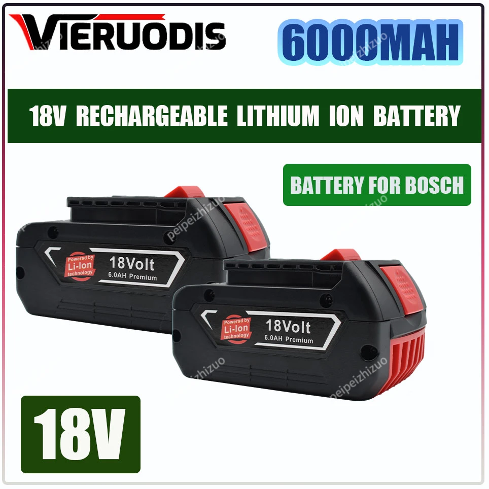 

For BOSCH 18V Battery BAT609 BAT610 For Bosch 18V Professional 6.0Ah Li-ion Battery Drill Battery GBA18V GSR18V BAT618 BAT619