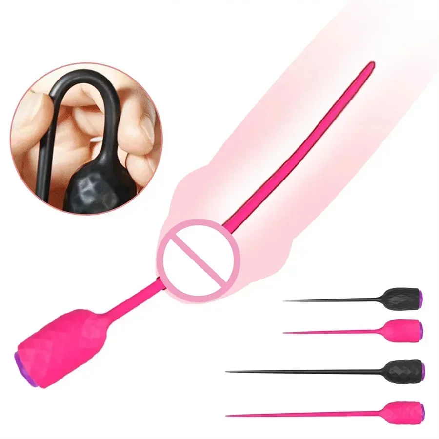 Lange Harnröhrenkatheter Vibrator Penis Plug Vibrierende Harnröhre Sound Dilatator Prostata-massagegerät Männlicher Masturbator Sex Spielzeug Für Männer 1