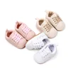 Spring and Autumn Baby Girl and Boy Three Colors Fashion Design Sports Shoes TPR Sole Anti Slip Toddler Cute Baby Shoes BMB4027 4