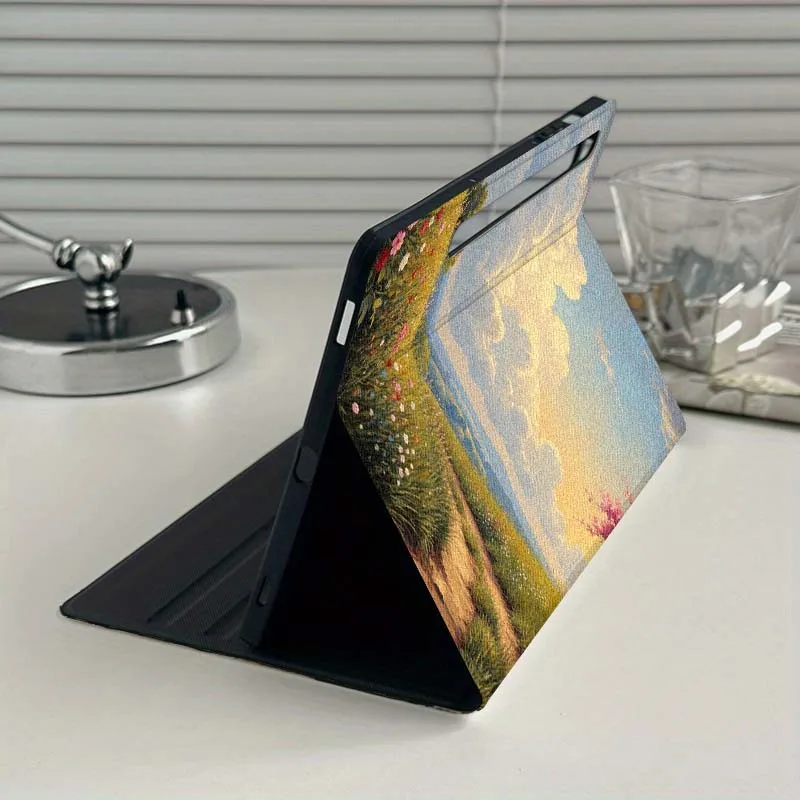 Elegant Floral Foldable Tablet Cover Case