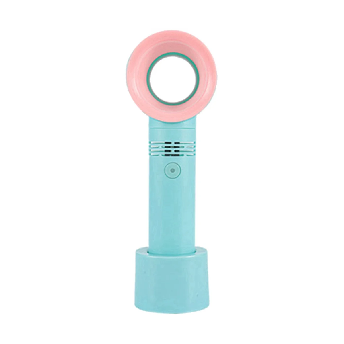 

Rechargeable Mini Hand Fan Small Battery Fan Bladeless & Portable Fan for Travel, Camping, Bedroom & Desk (Blue)