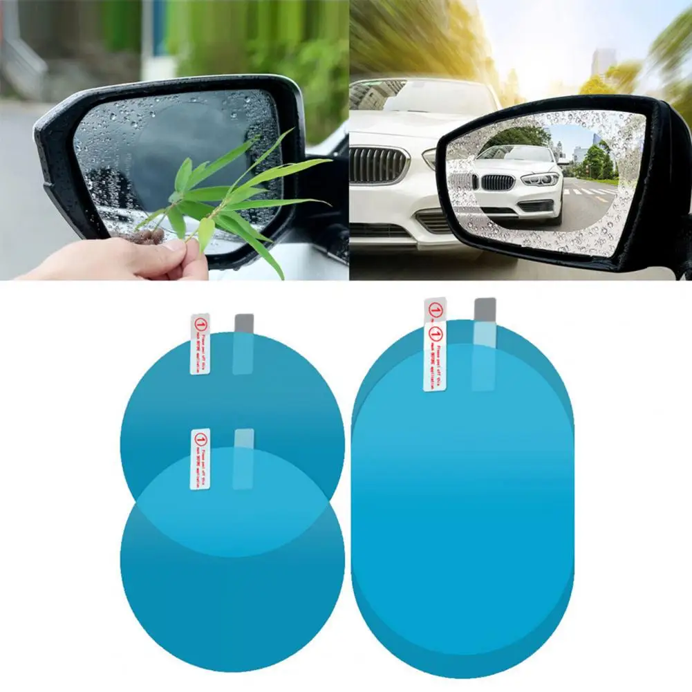 Waterproof Fashion Rainproof Rearview Mirror Protective Film Two Shapes Rearview Rainproof Protector Lightweight for MPV
