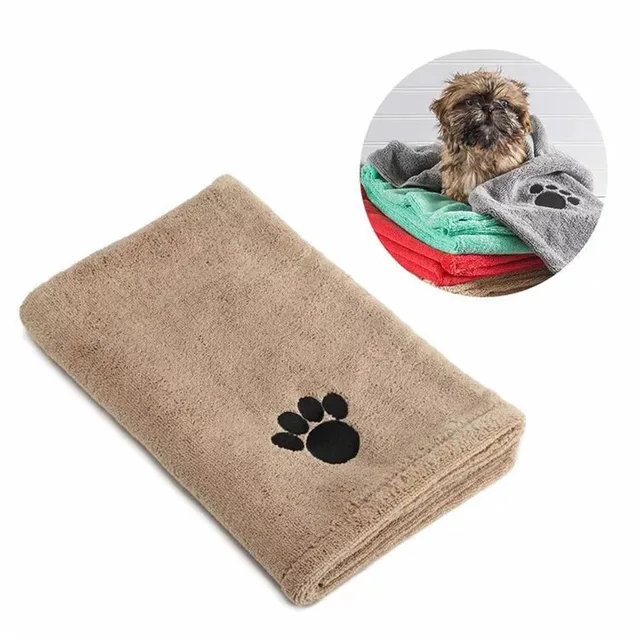 Pet Towel,Microfiber Dog Bath Beauty Towel,Super Absorbent Printing Dog Warming Towel,Thick Dog Cat Blanet,Pet Bath Products 2