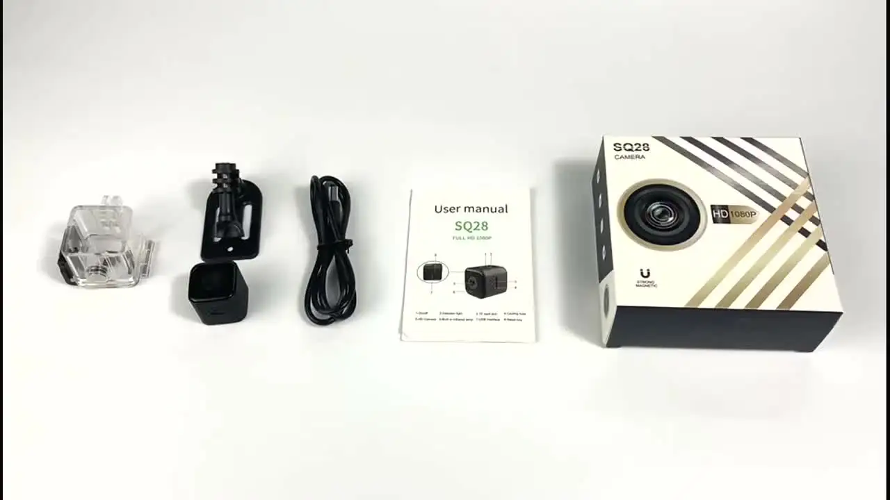 SQ28 1080P Mini Camera with Waterproof Cover HD Smart Night Vision 