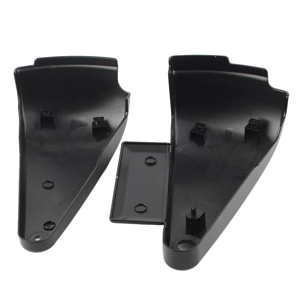 2Pcs Black ABS Motorcycle Battery Side Fairing Cover For Kawasaki Vulcan VN400 VN800 1995-2000 2001 2002 2003 2004 2005 2006