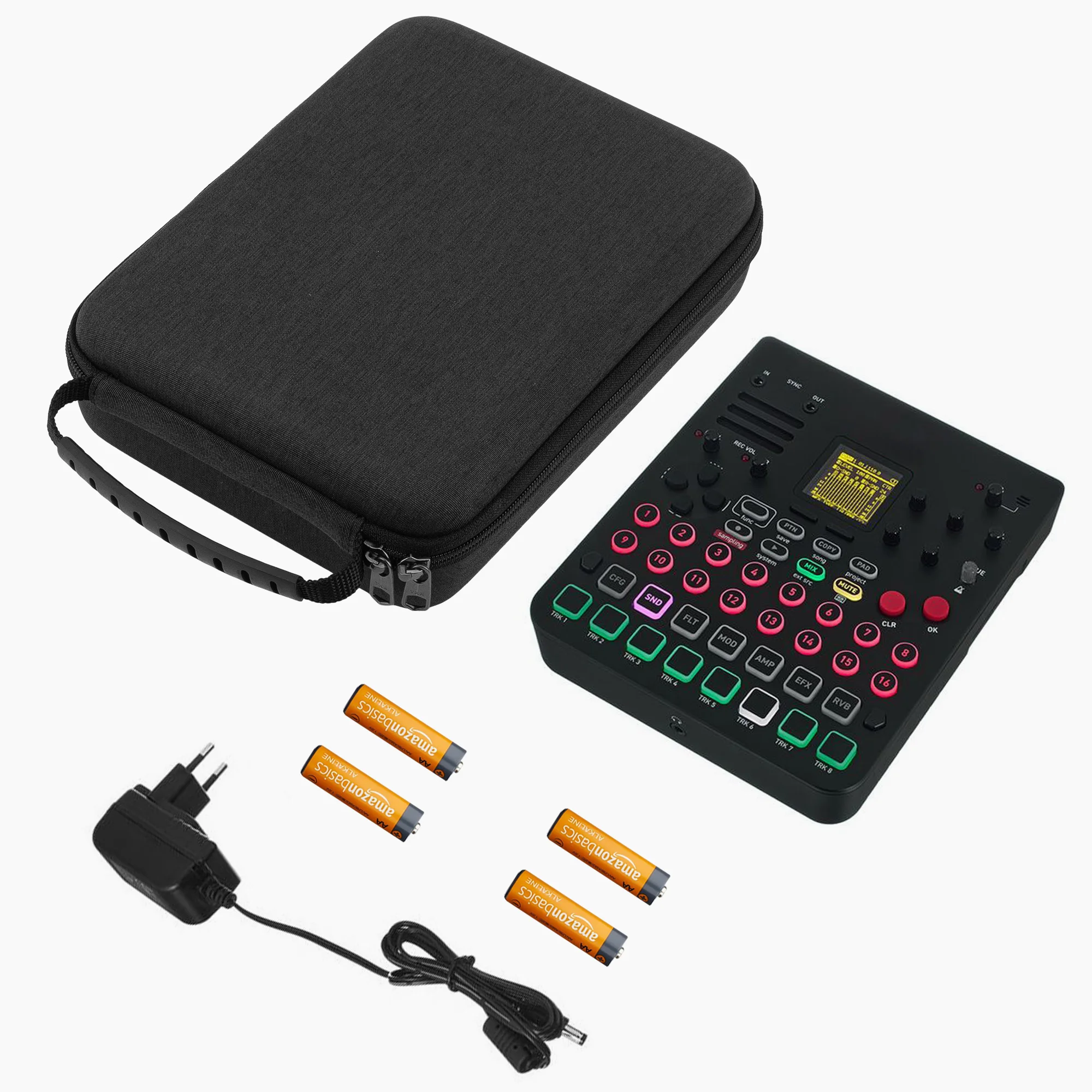 Audio Interface Carrying Case, Compatible with SONICWARE Lofi-12 XT / Limited Retro Color / CyDrums / SmplTrek