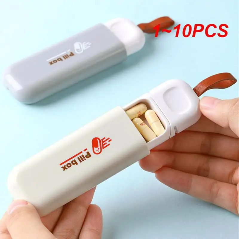 

Переносная коробка для таблеток, герметичная, 3-6 ячеек, органайзер, дорожный диспенсер для лекарств для здравоохранения, 1-10 шт.