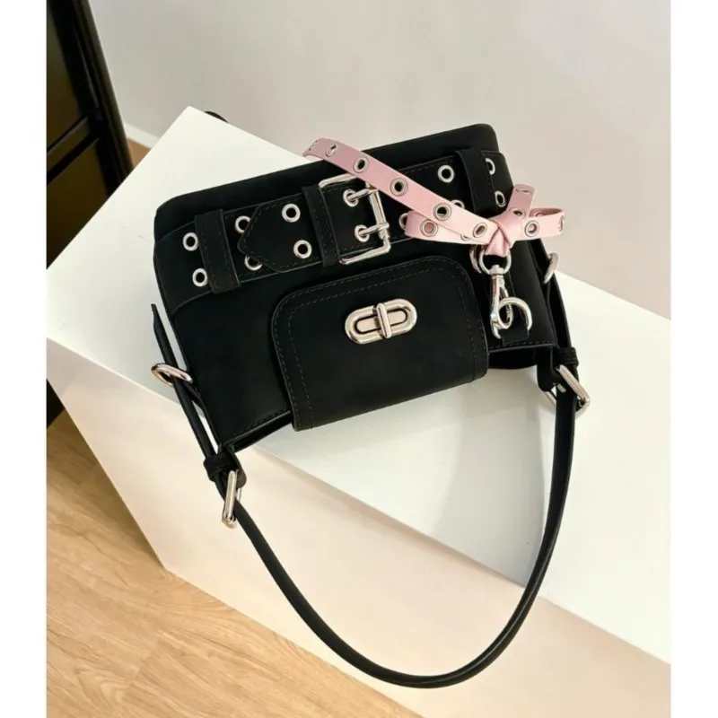 JIAERDI Hot Girls Pink Y2k Hand Bag Purse Women 2025 New Retro Handle Bow Square Bag Handbag Female High Street Crossbody Bags
