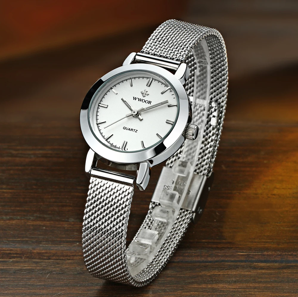 Mode décontracté femme montre résistant à l'eau femme montre-Bracelet en acier inoxydable dames Quartz Bracelet montre fille cadeau_voghion.com