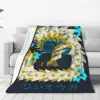 Monster Hunter World Iceborne Zinogre Kanji Blanket Fleece Super Soft Sofa Throw Blankets For Home Travel Throws Bedspread Quilt 1