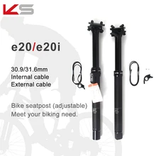 KS E20/E20-i with remote control dropper KS seat post 30.9/31.6mm bicycle seatpost travel125mm