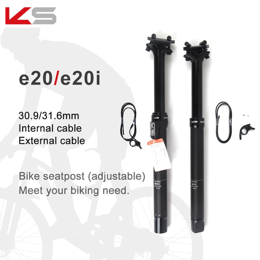 Reggisella Telescopico KS E20 Esterno 30.9/31.6mm Con Telecomando – Per Mountain Bike