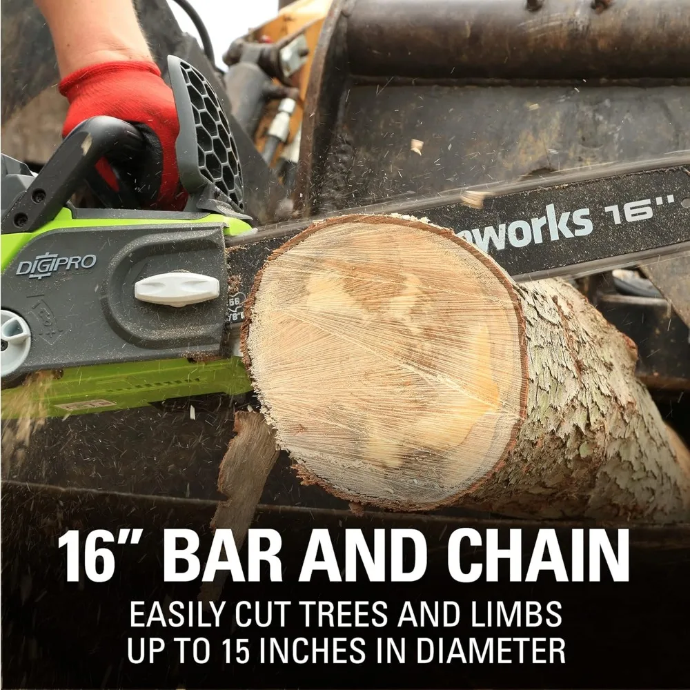 40V 16" BL Chainsaw, 4.0Ah Battery and Charger Included 5