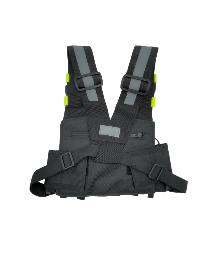 Fondina Spalla Per Radio Bidirezionale | Gilet Tattico Con Tracolla Regolabile | Ideale Per Lavoro E Emergenze - Foto 6