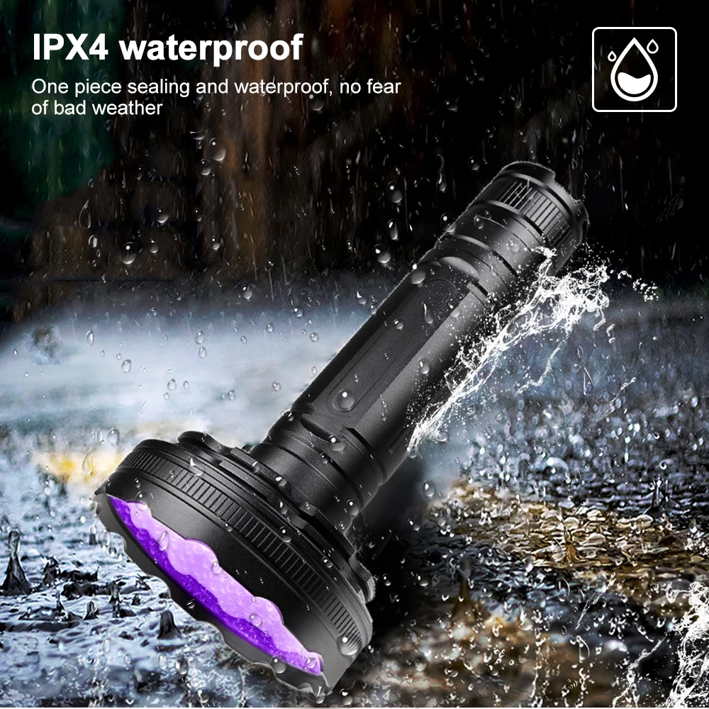 

128LED Light Purple Light Ultra Violet LED Flashlight 395UV UltraViolet Flashlight Torch Lamp For Money ,Bed Bugs, Scorpions