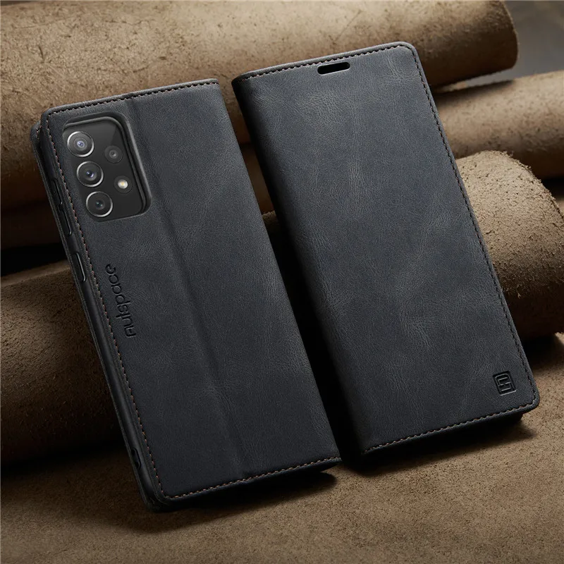 Magnetic Flip Leather Wallet Phone Case with Card Holder