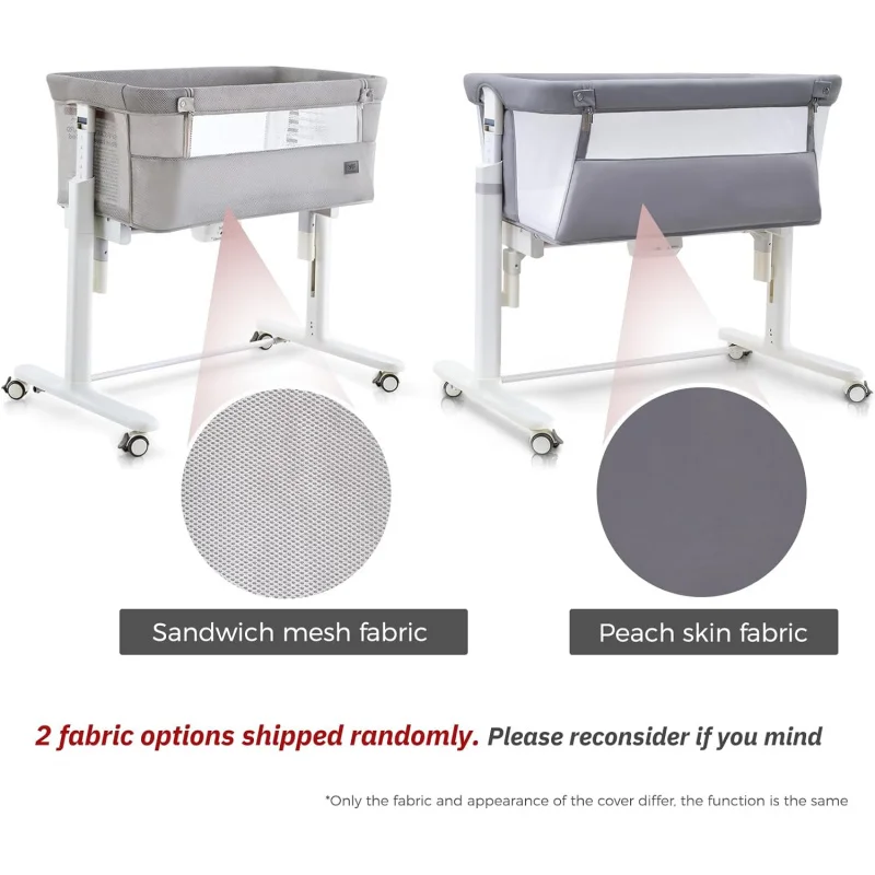 Rocking Bassinet for Baby Automatic Bedside Electric Cradle 5 Heights Adjustable Sleeper Babies Infant