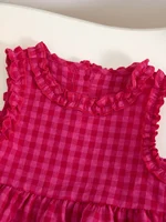 Ensembles de vêtements pour enfants chemise sans manches à carreaux rétro + pantalon Palazzo évasé 2 pièces ensembles enfants Boutique vêtements bébé fille tenue ensemble 6