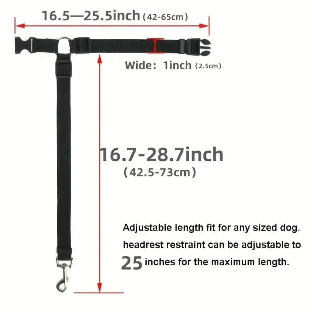 1Pc 2 in 1 Pet Dog Cat Seat Belt for Small Dogs dog seat belt