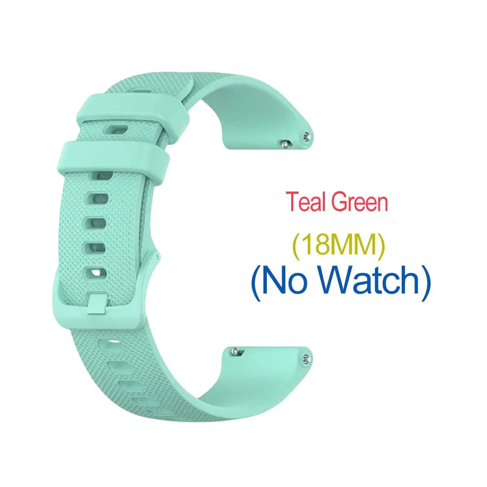 18mm Silicone Replacement Wristband Bracelet