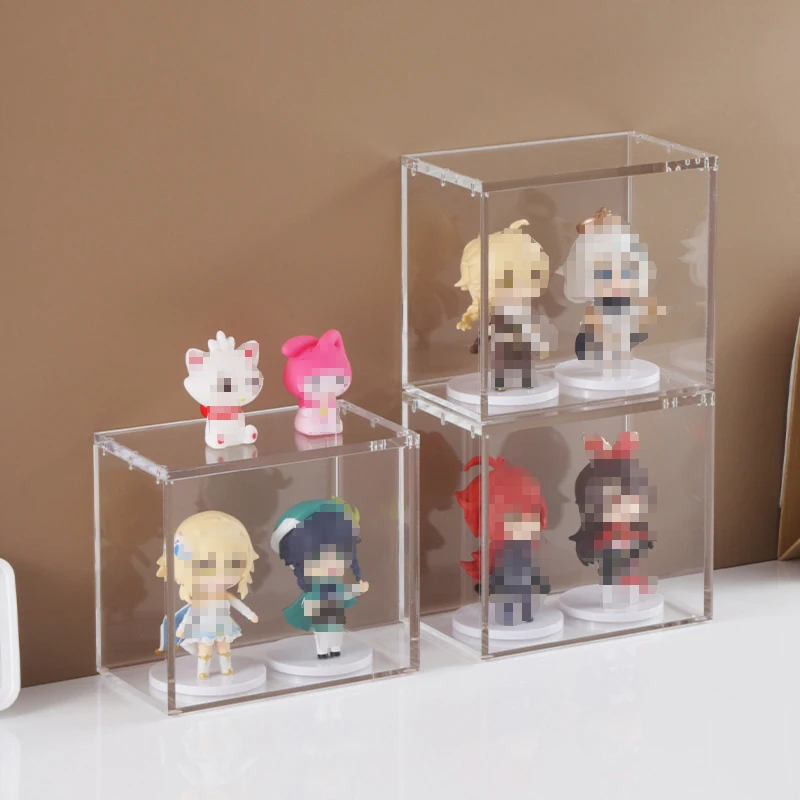 Acrylic Display Box DISPLAY BOX For POKE Acrylic Dust-Proof Booster Show Case ETB Protection Poke Box Protector Transparent Plastic Acrylic Case