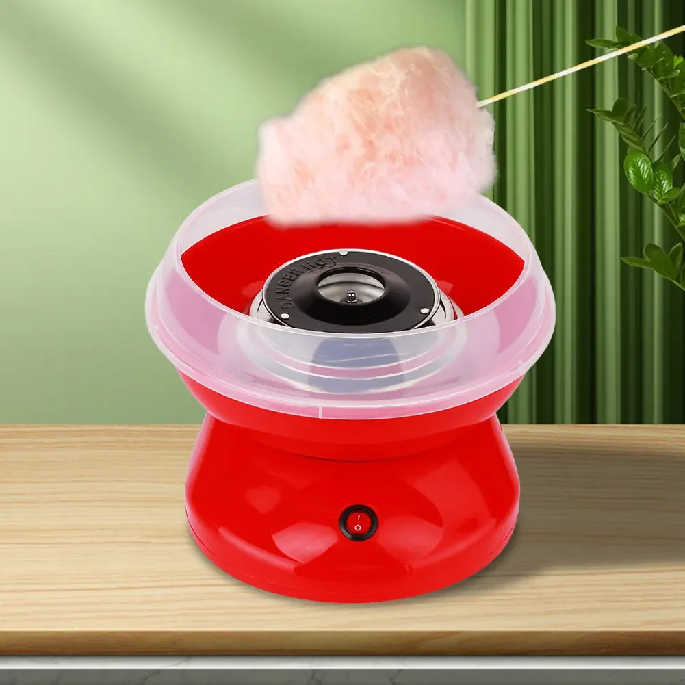 Portable DIY Cotton Candy Maker with 10 Marshmallow Sticks Sugar Scoop 450W Marshmallow Machine Mini Electric Cotton Candy Maker