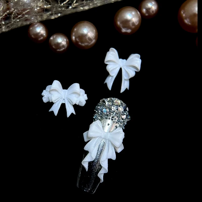 1개 3D 리본 보우노트 실리콘 네일 몰드 매니큐어 조각 템플릿 소프트 스탬핑 플레이트 DIY 매니큐어 아트 몰드 도구 장식