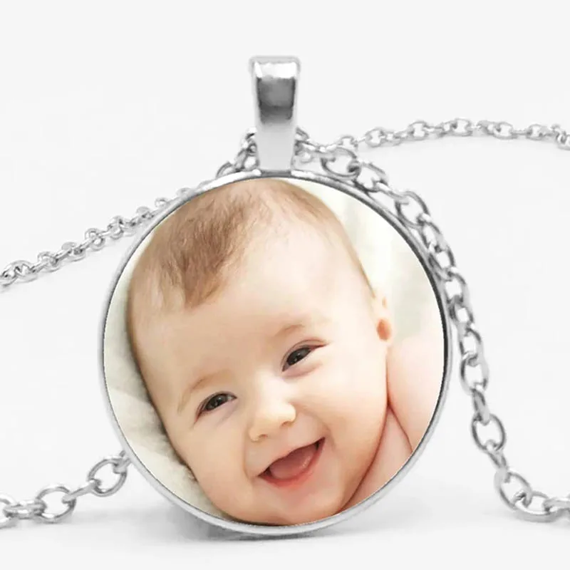 Handmade Personalized Photos Family Portraits Dad Mom Siblings Grandparents Handmade Necklaces Private Custom Jewelry