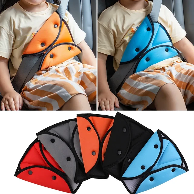 Support de réglage de ceinture de sécurité de voiture, housse de rembourrage  de ceinture de sécurité pour bébé, enfant, enfants, anti-cou, positionneur  lancé, kit de coussin - AliExpress