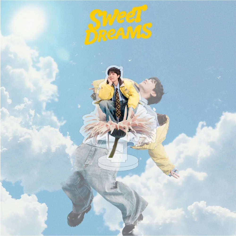 2025 Kpop Idol J-HOPE Photo Acrylic Double-sided Standing Plaque Sweet Dream Series Photo Desktop Decoration Fans Keyring Gift 4