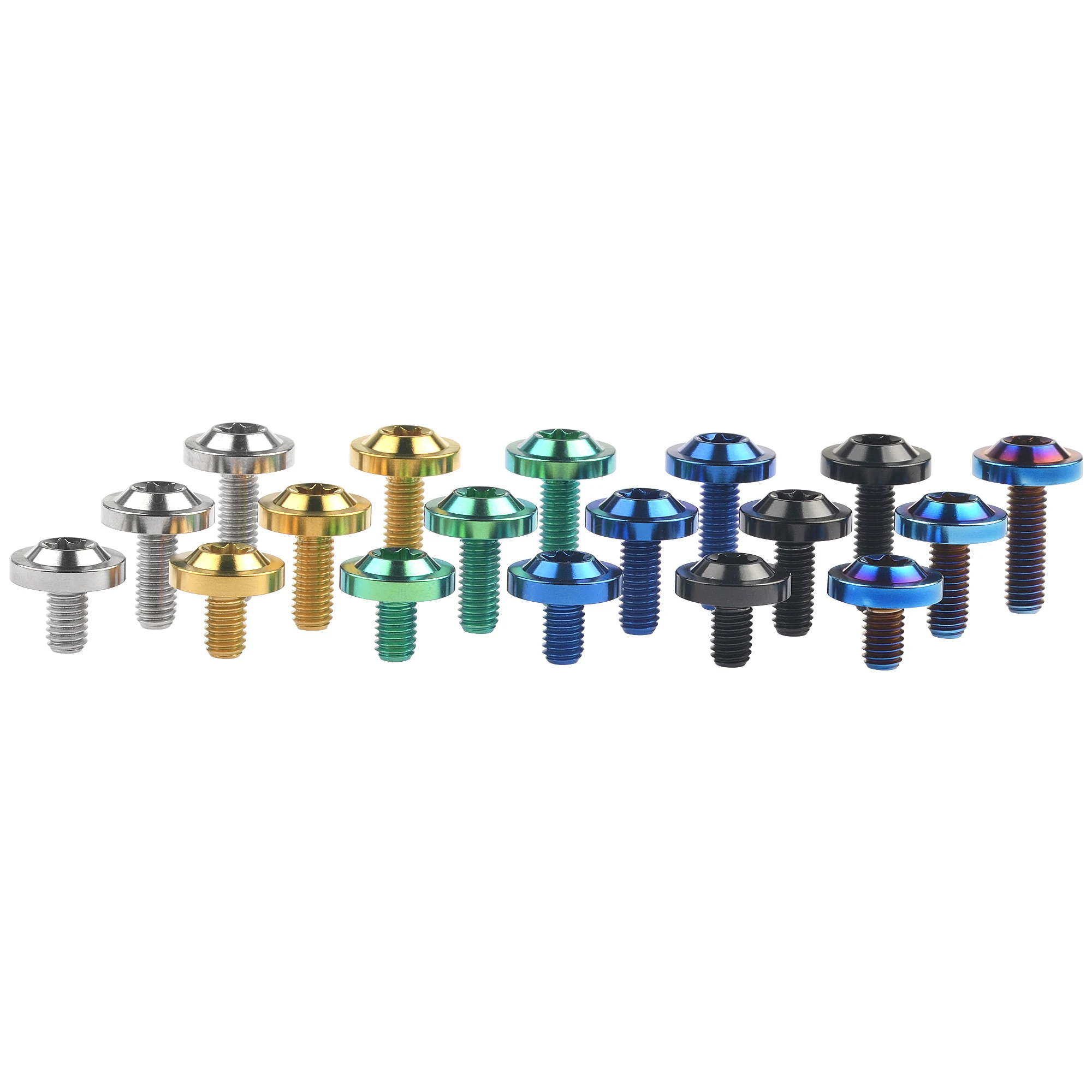 weiqijie 6 pcs parafuso de titanio m6x10 03