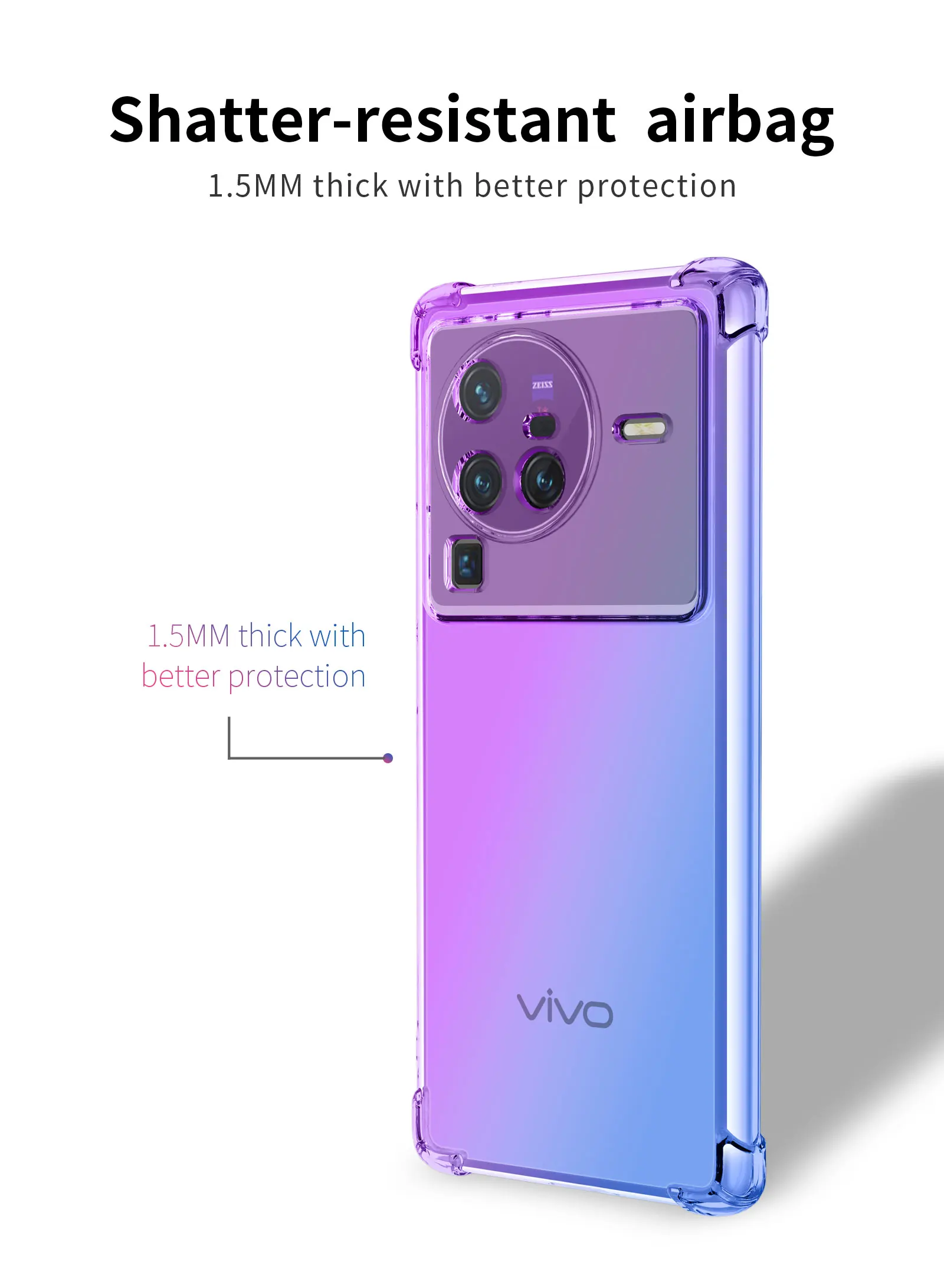Чехол для VIVO Y35, противоударный мягкий силиконовый чехол из ТПУ для ...