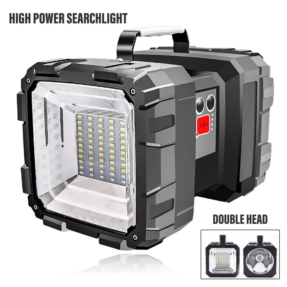 Camping High Power Led Flashlights Rechargeable Spotlights Searchlight