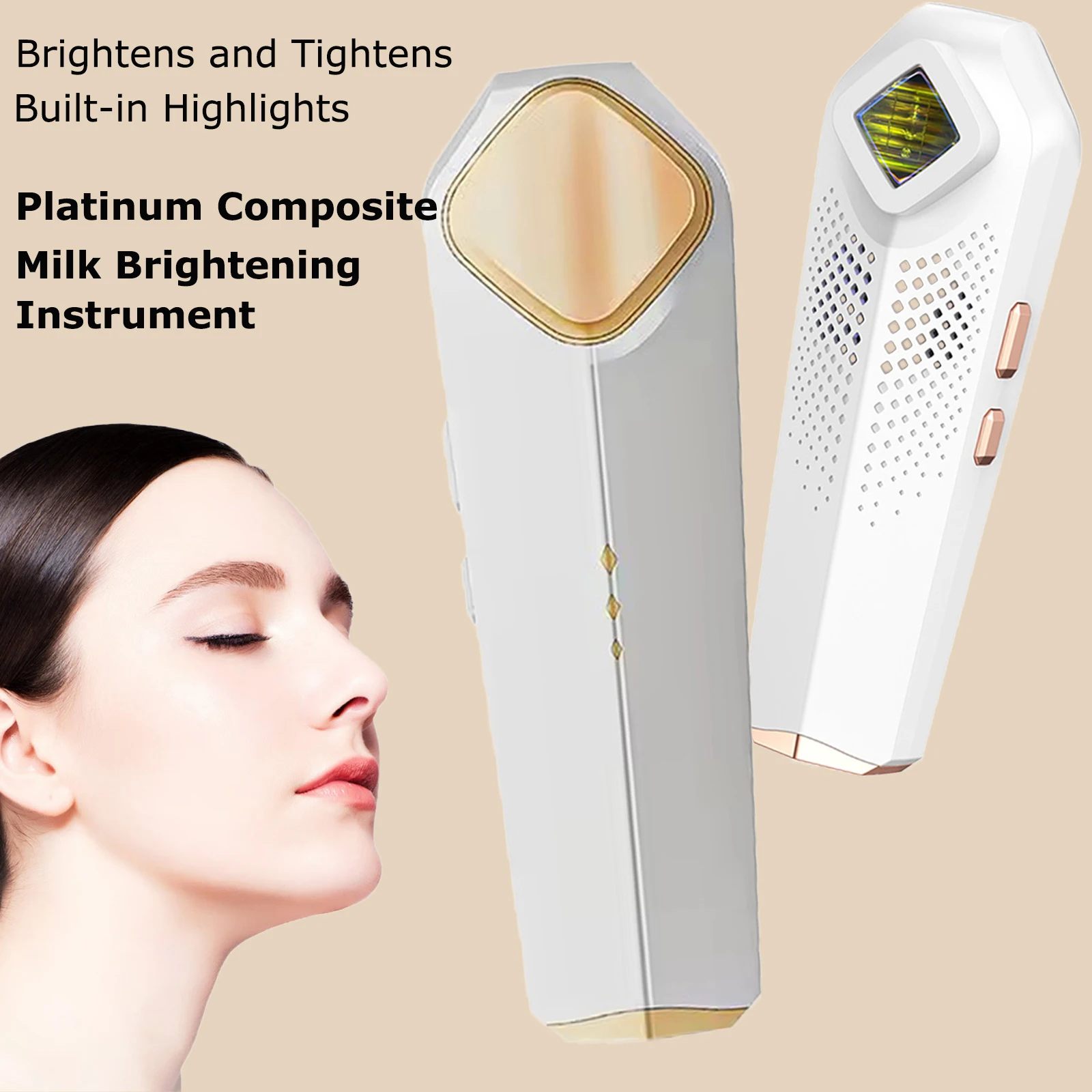 2025 NIR Milk Light Face Whitening Machine for Wrinkle Reduction & Skin Rejuvenation | LED Phototherapy Beauty Skin Care Device