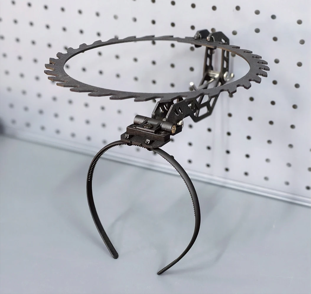 Engel Säge Ring Stil Einstellbare Winkel Taktische Stirnband Haar Hoop Dekoration Cosplay Prop – Detail 3