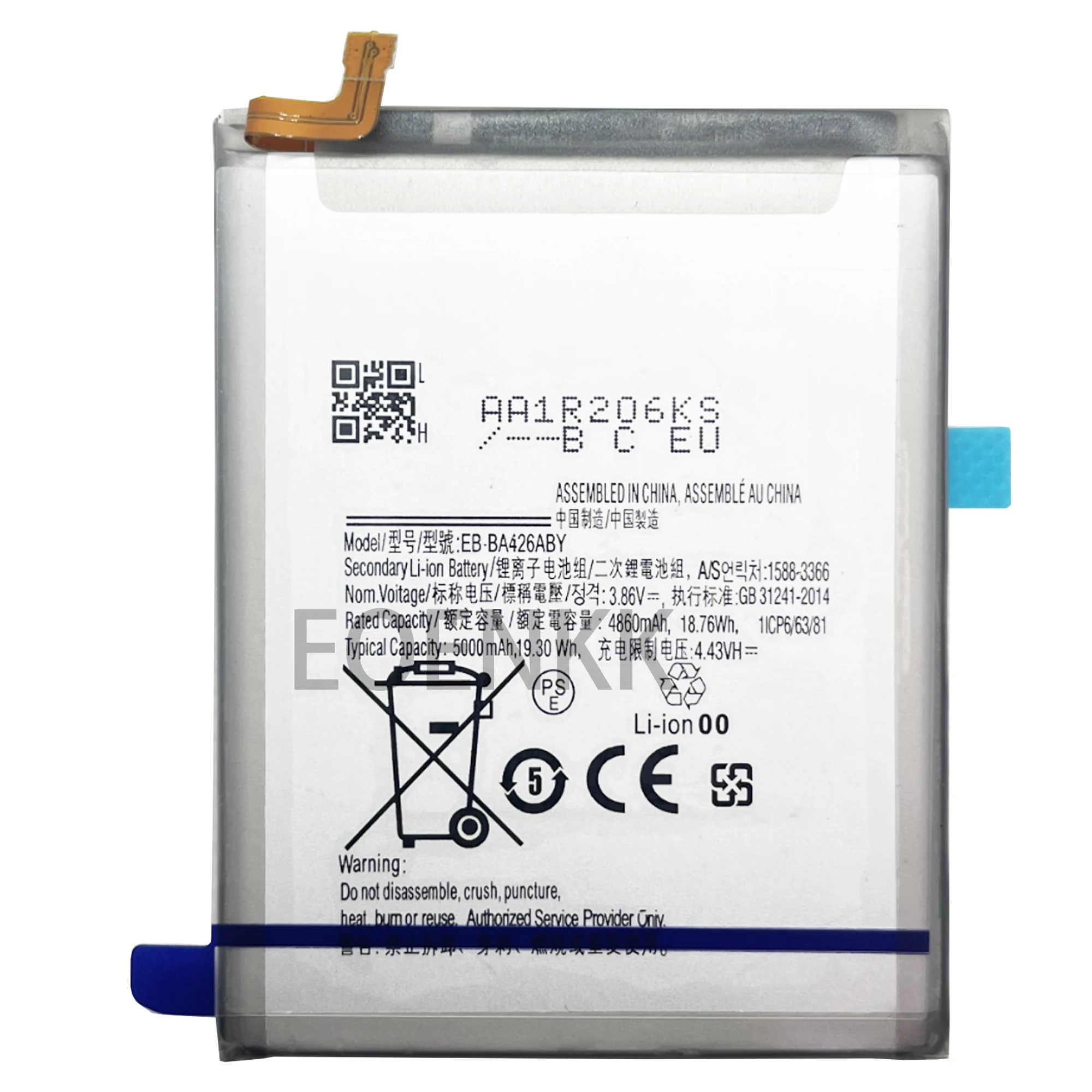 100% high capacity EB-BA426ABY Battery For Samsung  A326/ A725/ M22/ M225/ M32 5G/ Phone Replacement  Bateria