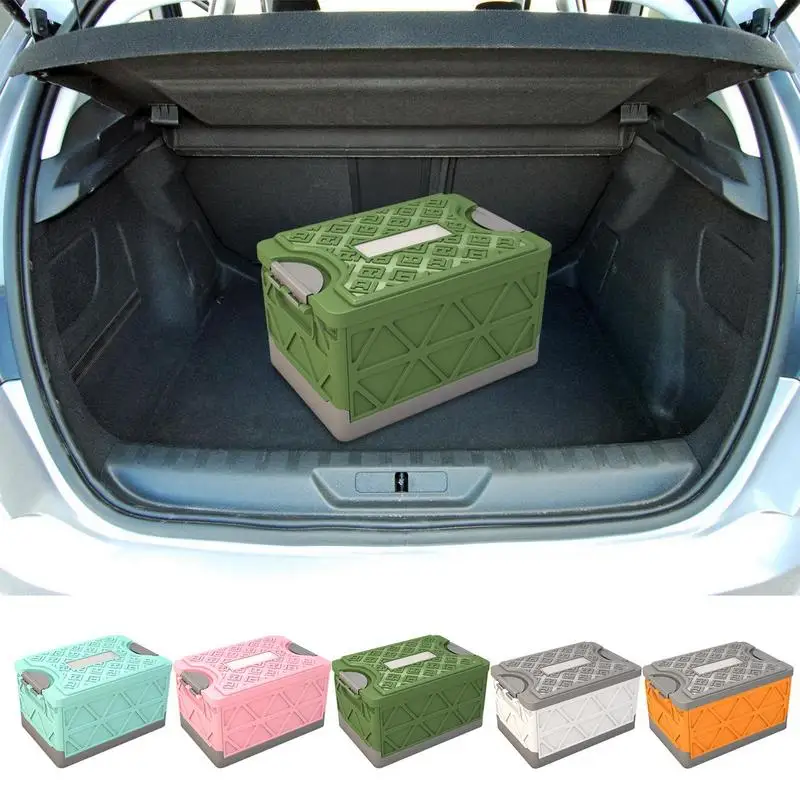 

Car Foldable Trunk Storage Box Organizer 30L Waterproof Big Capacity Collapsible Storage Box for Cargo Truck Sedan Suv Camping