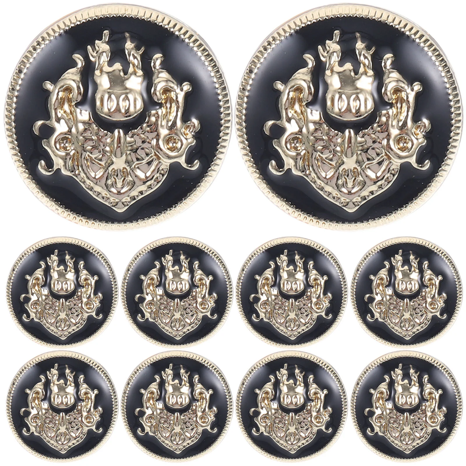 

Milisten Metal Blazer Button Set Vintage Suit Button Clothes Sewing Round Shaped Blazer Suits Sports Coat Uniform Jacket