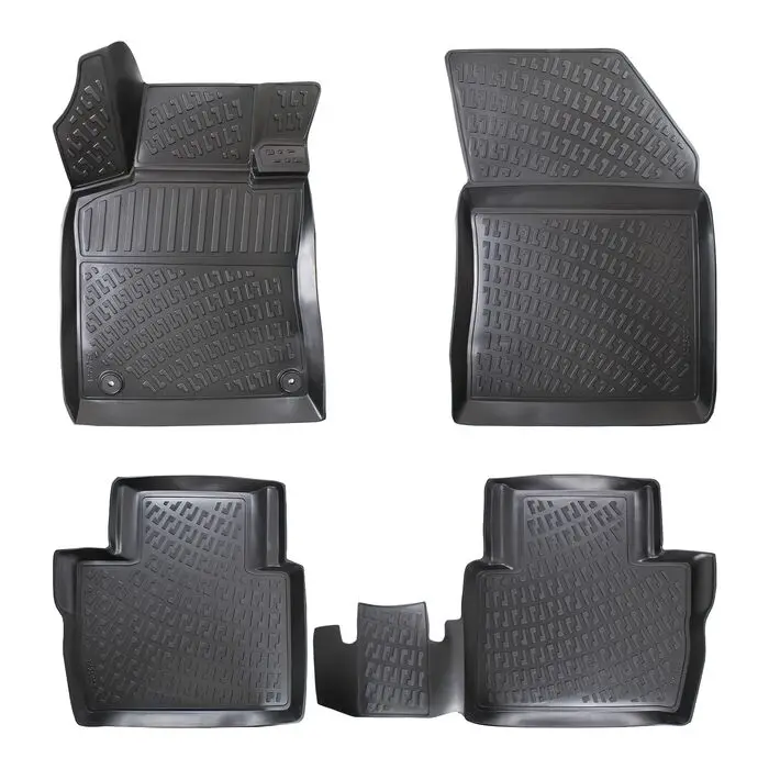 

Peugeot 508 2018 Model 4D Rubber Set. Custom Floor Mats, Anti-Allergic, Odorless, Non-Slip Fixing Clips.