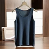 MVLYFLRT 12 Needle U-Neck Pullover Tank Top for Men's 100% Cashmere Knitted Inner Strap Summer New T-shirt Soft and Glutinous 3