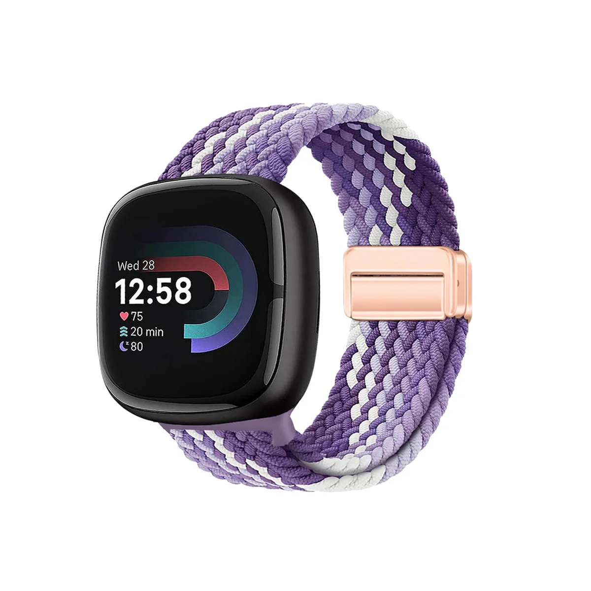 Braided Magnetic Nylon Sport Loop Strap - Soft Stretchy Elastic Bands