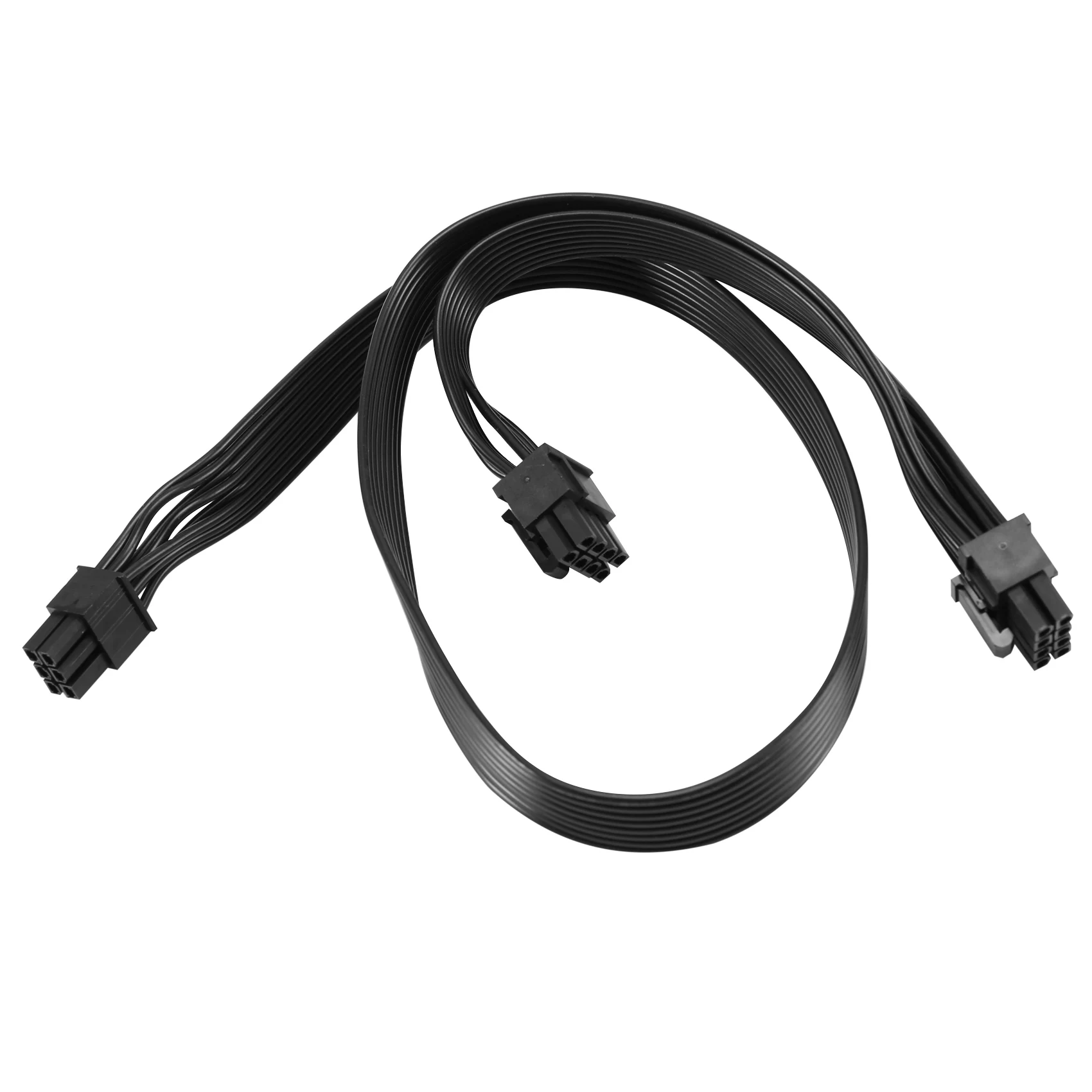 PCI-E 6 Pin to 2 Ports 6+2 Pin Power Supply Cable 6Pin to 8Pin for Cooler Master V Series V850 V700 V1000 Modular PSU&mdash;AA56