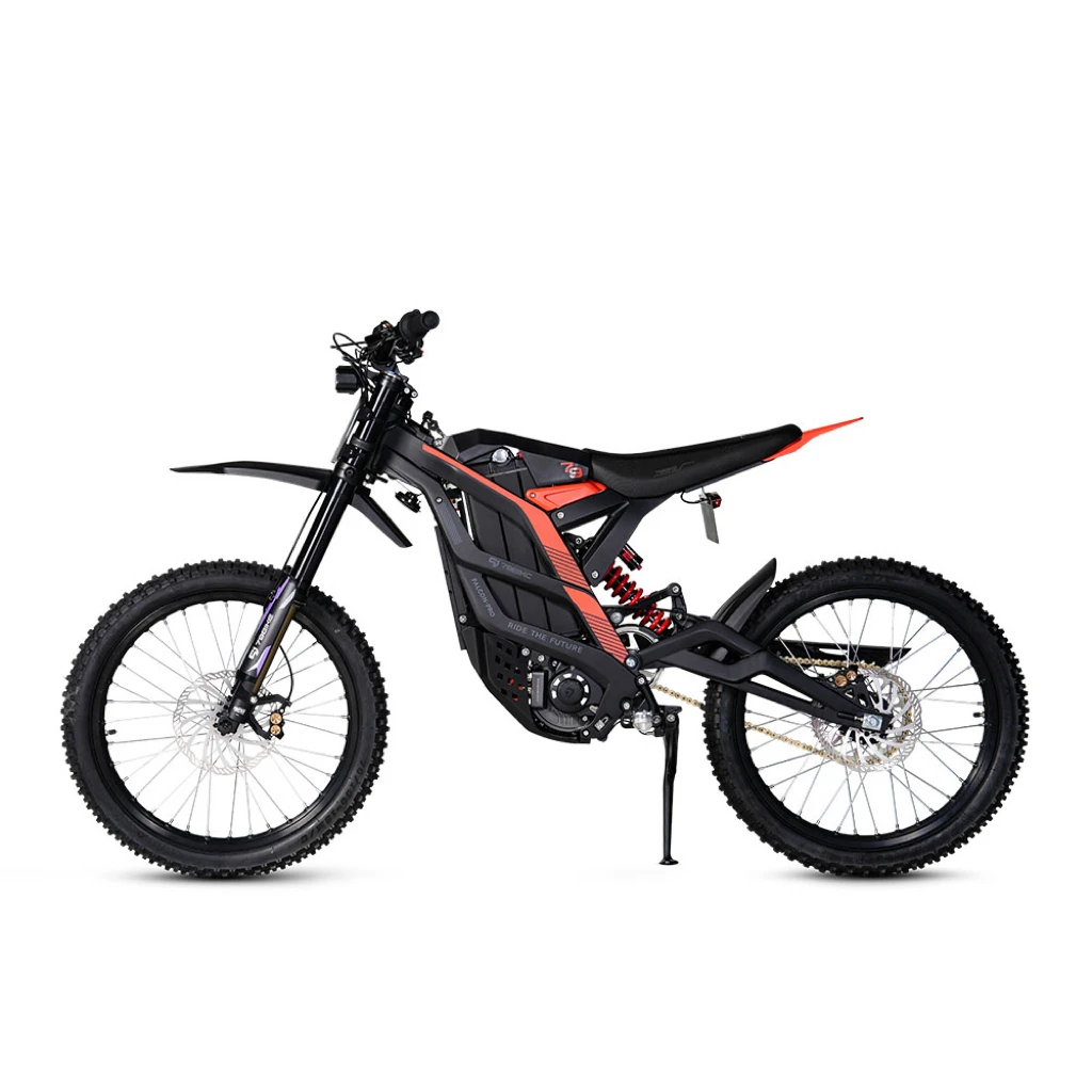 All-Terrain High-Speed Electric Dirtbike With 10000W Central Motor Full Suspension Aluminum Alloy Frame Lithium Battery