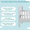 Toddler Bed In Pebble Grey, Low To Floor Design, Non-Toxic Finish, Safe Rails, Made of Pinewood 5