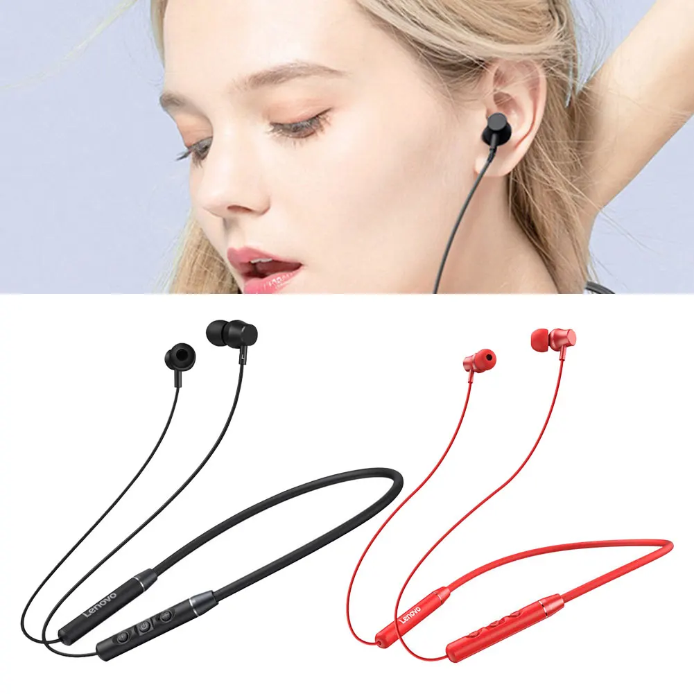 Lenovo QE03 Earphone Bluetooth Wireless Headset Neckband