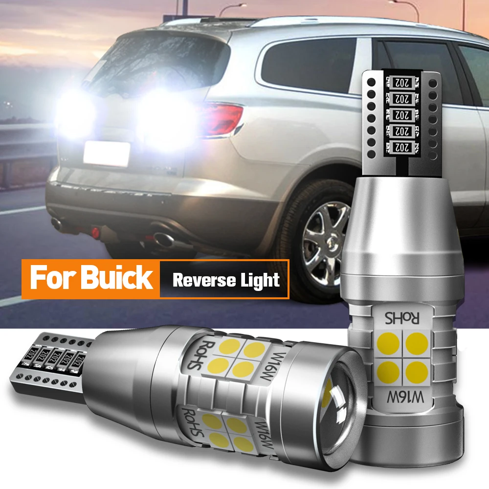

2pcs LED Reverse Light Backup W16W T15 921 Canbus For Buick Regal Allure LaCrosse Lucerne Enclave Verano Encore Cascada Envision