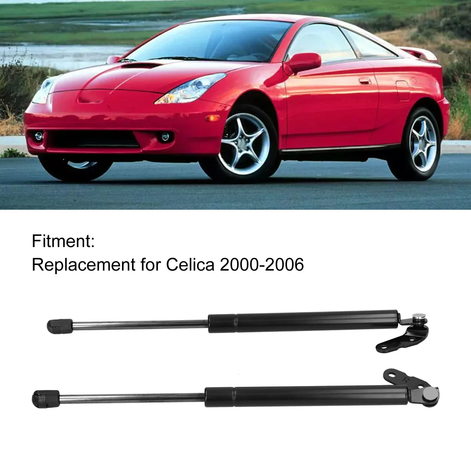 Tailgate Trunk Shock Absorber Gas Shock Strut Hydraulic Lever 2pcs 689600 Replacement for Celica 2000‑2006