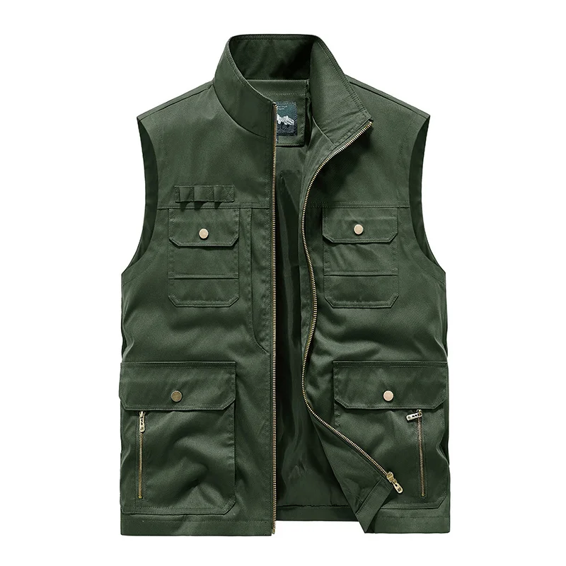 

Men's Clothing Free Shipping Motorcyclist Vest Sleeveless Jacket Work Multi-pocket Tactical Military Male Summer Hunting Utility