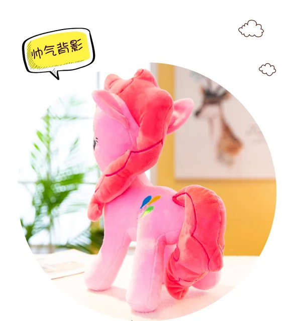 My Little Pony Figuras animais para crianças, Brinquedos de pelúcia dos  desenhos animados, Presente bonito da boneca, Rainbow Dash, Twilight  Sparkle, Applejack, 30cm - AliExpress